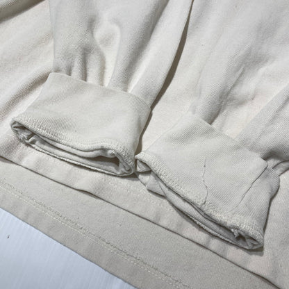 【中古品】【メンズ】 BANANA REPUBLIC バナナ リパブリック 80's-90's MOCK NECK L/S SWEAT 80～90年代 モックネック ロングスリーブ スウェット 長袖 トップス トレーナー 145-260807-sa-01-tei サイズ：L カラー：ホワイト 万代Net店