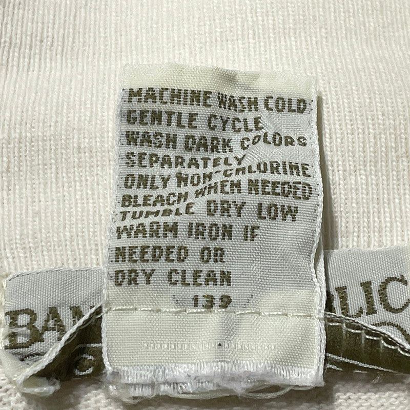 【中古品】【メンズ】 BANANA REPUBLIC バナナ リパブリック 80's-90's MOCK NECK L/S SWEAT 80～90年代 モックネック ロングスリーブ スウェット 長袖 トップス トレーナー 145-260807-sa-01-tei サイズ：L カラー：ホワイト 万代Net店