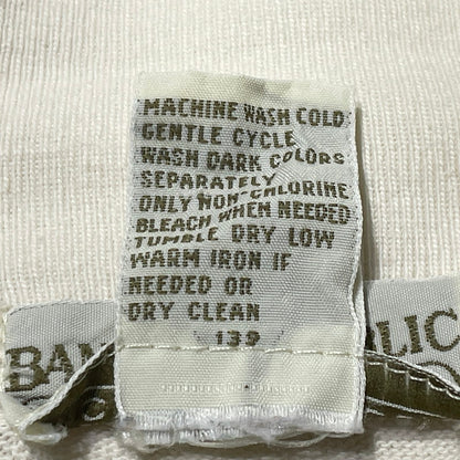 【中古品】【メンズ】 BANANA REPUBLIC バナナ リパブリック 80's-90's MOCK NECK L/S SWEAT 80～90年代 モックネック ロングスリーブ スウェット 長袖 トップス トレーナー 145-260807-sa-01-tei サイズ：L カラー：ホワイト 万代Net店