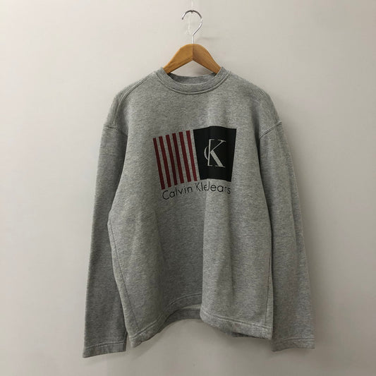 【中古品】【メンズ】 Calvin klein Jeans カルバンクラインジーンズ 90’s SWEATSHIRT MADE IN USA BMH5554 90年代 スウェット トップス トレーナー USA製 141-250920-ts-16-tei サイズ：L カラー：グレー 万代Net店