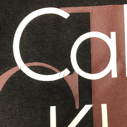【中古品】【メンズ】 Calvin klein Jeans カルバンクラインジーンズ 90’s LOGO PRINT SWEATSHIRT MADE IN USA BMF0554 90年代 ロゴプリント スウェット トップス トレーナー USA製 141-250920-ts-15-tei サイズ：M カラー：ブラック 万代Net店