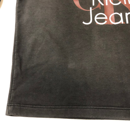 【中古品】【メンズ】 Calvin klein Jeans カルバンクラインジーンズ 90’s LOGO PRINT SWEATSHIRT MADE IN USA BMF0554 90年代 ロゴプリント スウェット トップス トレーナー USA製 141-250920-ts-15-tei サイズ：M カラー：ブラック 万代Net店