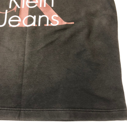 【中古品】【メンズ】 Calvin klein Jeans カルバンクラインジーンズ 90’s LOGO PRINT SWEATSHIRT MADE IN USA BMF0554 90年代 ロゴプリント スウェット トップス トレーナー USA製 141-250920-ts-15-tei サイズ：M カラー：ブラック 万代Net店