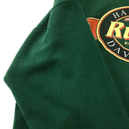 【中古品】【メンズ】 HARLEY DAVIDSON ハーレーダビッドソン 90's BIG LOGO L/S SWEAT 90年代 ビッグロゴ ロングスリーブ スウェット トップス トレーナー USA製 145-250922-ks-10-fuz サイズ：XL カラー：グリーン 万代Net店