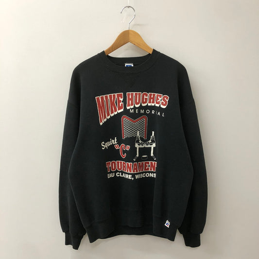 【中古品】【メンズ】 RUSSELL ATHLETIC ラッセルアスレティック 90’s L/S CREWNECK SWEAT 90年代 ロングスリーブ クルーネック スウェット トップス トレーナー USA製 145-250922-KS-09-tei サイズ：L カラー：ブラック 万代Net店