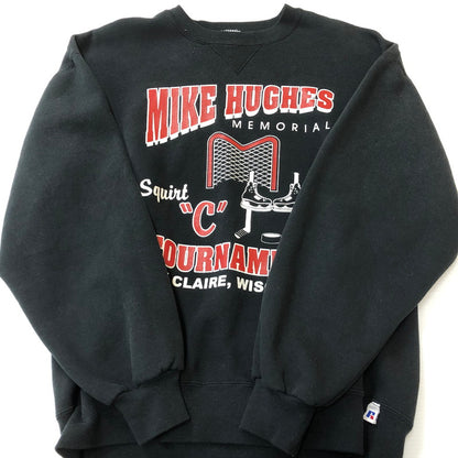 【中古品】【メンズ】 RUSSELL ATHLETIC ラッセルアスレティック 90’s L/S CREWNECK SWEAT 90年代 ロングスリーブ クルーネック スウェット トップス トレーナー USA製 145-250922-KS-09-tei サイズ：L カラー：ブラック 万代Net店