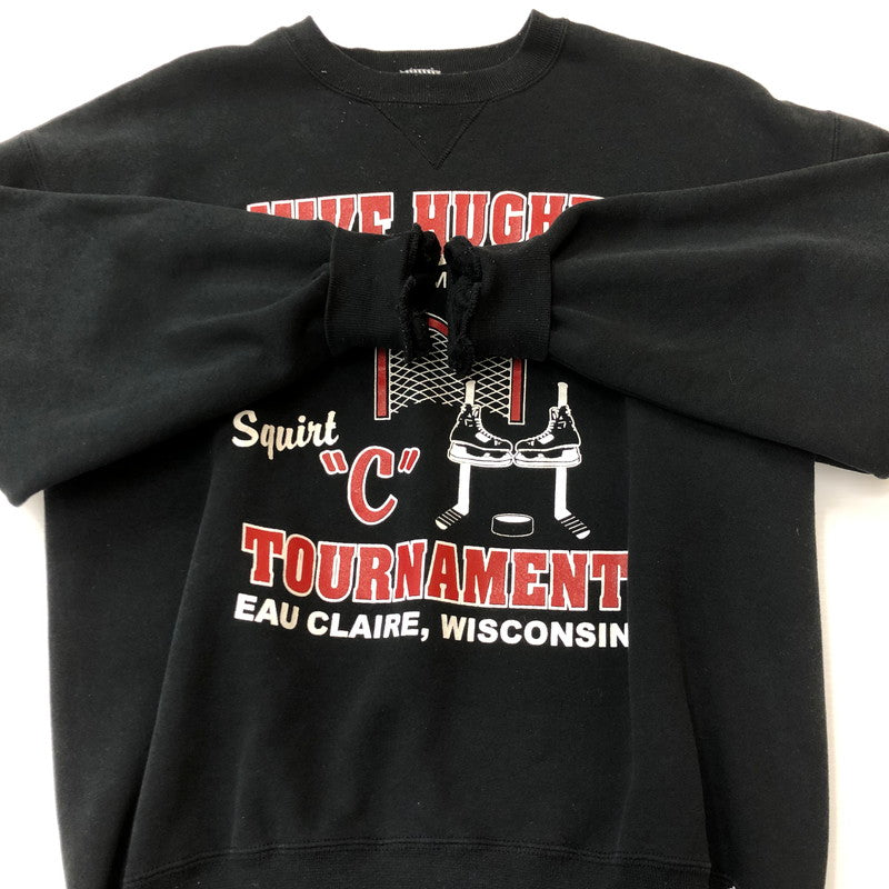【中古品】【メンズ】 RUSSELL ATHLETIC ラッセルアスレティック 90’s L/S CREWNECK SWEAT 90年代 ロングスリーブ クルーネック スウェット トップス トレーナー USA製 145-250922-KS-09-tei サイズ：L カラー：ブラック 万代Net店