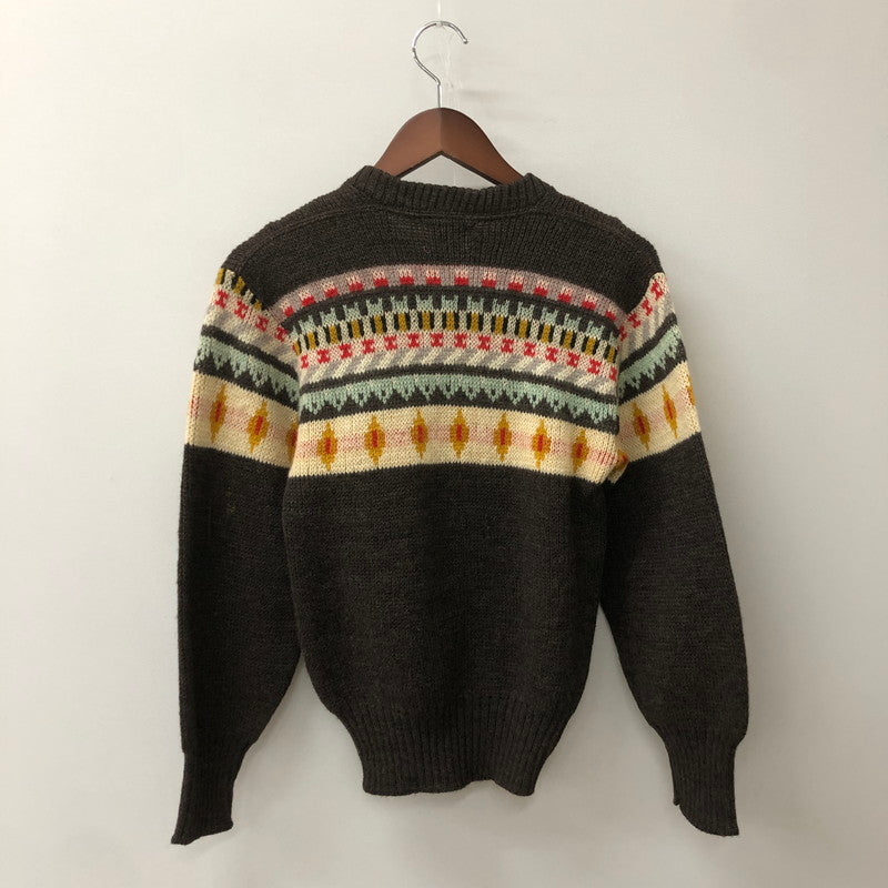 【中古品】【メンズ】 KANDAHAR カンダハール 50’s CREWNECK WOOL KNIT VINTAGE 50年代 クルーネック ウールニット 長袖 トップス セーター ヴィンテージ 145-250918-yo-22-tei サイズ：表記無し カラー：ブラウン 万代Net店