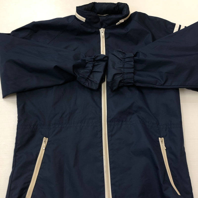 【現状渡し品】【メンズ】 adidas アディダス 80’s TREFOIL NYLON JACKET VINTAGE ADS-200 80年代 トレフォイル ナイロンジャケット ヴィンテージ ライトアウター 三角タグ デサント製 148-250917-KS-25-tei サイズ：表記無し カラー：ネイビー 万代Net店