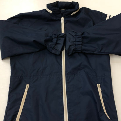 【現状渡し品】【メンズ】 adidas アディダス 80’s TREFOIL NYLON JACKET VINTAGE ADS-200 80年代 トレフォイル ナイロンジャケット ヴィンテージ ライトアウター 三角タグ デサント製 148-250917-KS-25-tei サイズ：表記無し カラー：ネイビー 万代Net店