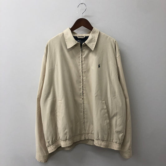 【現状渡し品】【メンズ】 POLO RALPH LAUREN ポロ・ラルフローレン 90’s SWINGTOP BLOUSON 90年代 スウィングトップ ブルゾン ライトアウター ジャケット 147-250917-KS-24-tei サイズ：XL カラー：ベージュ 万代Net店