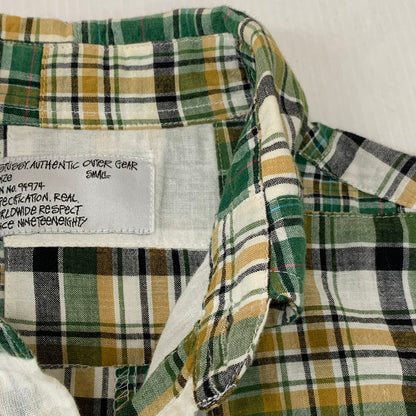 【中古品】【メンズ】 PATCHWORK CHECK S/S SHIRT パッチワーク チェック ショートスリーブ シャツ 半袖 トップス 142-260124-yy-11-fuzh サイズ：S カラー：グリーン 万代Net店
