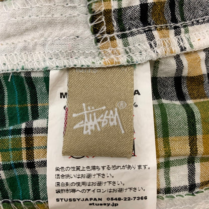 【中古品】【メンズ】 PATCHWORK CHECK S/S SHIRT パッチワーク チェック ショートスリーブ シャツ 半袖 トップス 142-260124-yy-11-fuzh サイズ：S カラー：グリーン 万代Net店
