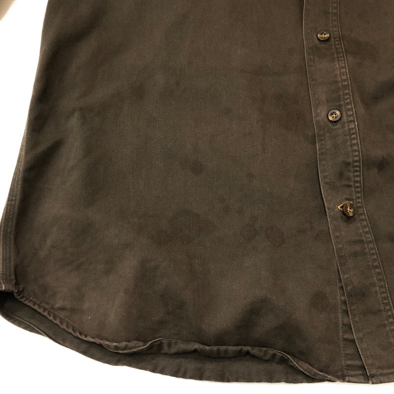 【現状渡し品】【メンズ】 Carhartt カーハート SAND STONE TWILL SHIRT S09 MOS サンドストーン ツイル シャツ 長袖 トップス 145-250917-yo-13-tei サイズ：XL カラー：モス 万代Net店