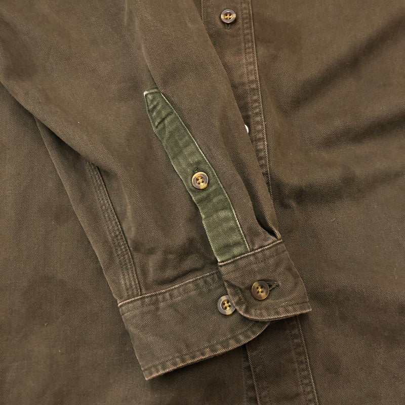 【現状渡し品】【メンズ】 Carhartt カーハート SAND STONE TWILL SHIRT S09 MOS サンドストーン ツイル シャツ 長袖 トップス 145-250917-yo-13-tei サイズ：XL カラー：モス 万代Net店