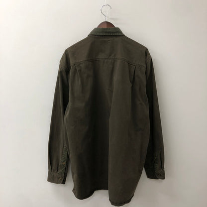 【現状渡し品】【メンズ】 Carhartt カーハート SAND STONE TWILL SHIRT S09 MOS サンドストーン ツイル シャツ 長袖 トップス 145-250917-yo-13-tei サイズ：XL カラー：モス 万代Net店