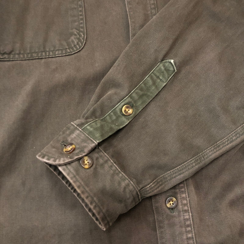 【現状渡し品】【メンズ】 Carhartt カーハート SAND STONE TWILL SHIRT S09 MOS サンドストーン ツイル シャツ 長袖 トップス 145-250917-yo-13-tei サイズ：XL カラー：モス 万代Net店