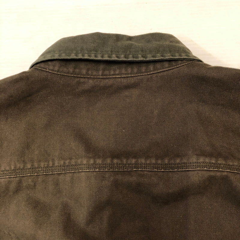 【現状渡し品】【メンズ】 Carhartt カーハート SAND STONE TWILL SHIRT S09 MOS サンドストーン ツイル シャツ 長袖 トップス 145-250917-yo-13-tei サイズ：XL カラー：モス 万代Net店