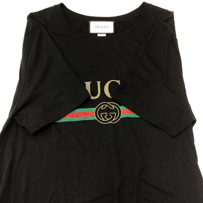 【中古品】【メンズ】 LOGO WASHED OVERSIZE TEE 440103 ロゴ ウォッシュド オーバーサイズ Tシャツ 半袖 トップス ヴィンテージ加工 141-250917-yo-03-fuzh サイズ：L カラー：ブラック 万代Net店
