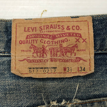 【現状渡し品】【メンズ】 Levi's リーバイス LOT 71517 517 BOOTSCUT DENIM PANTS ブーツカット デニムパンツ ボトムス 日本製 156-250917-yo-30-tei サイズ：31 カラー：インディゴ 万代Net店