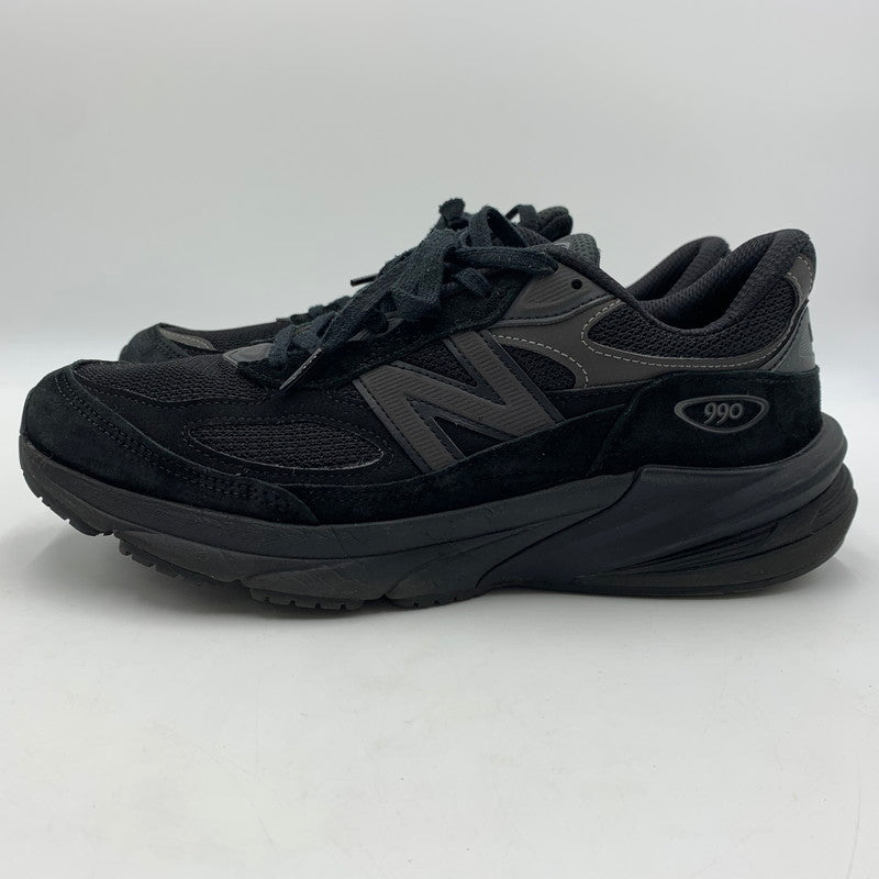 【中古品】【メンズ】 NEW BALANCE ニューバランス TRIPLE BLACK SNEAKERS 990V6 U990BB6 トリプルブラック スニーカー 靴 162-251225-ko-18-tei サイズ：27cm カラー：ブラック 万代Net店