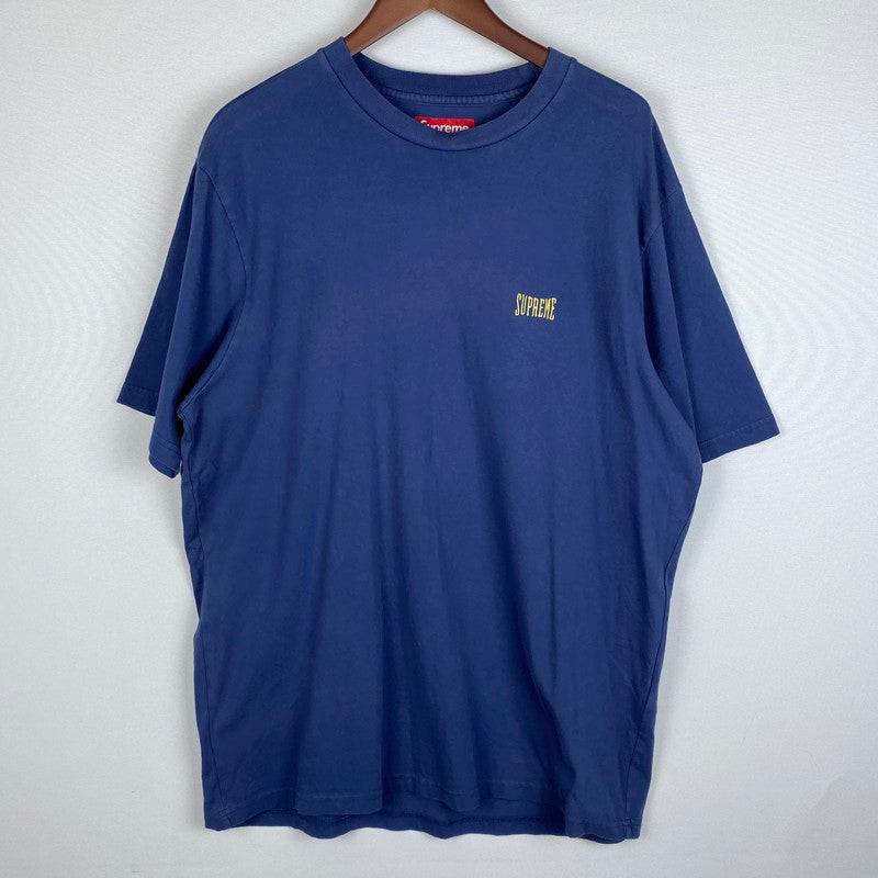 【中古品】【メンズ】 Supreme シュプリーム 25SS WARM UP WASHED S/S TOP ウォーム アップ ウォッシュド ショートスリーブ トップ 半袖 トップス Tシャツ 149-251225-yy-08-tei サイズ：L カラー：ネイビー 万代Net店