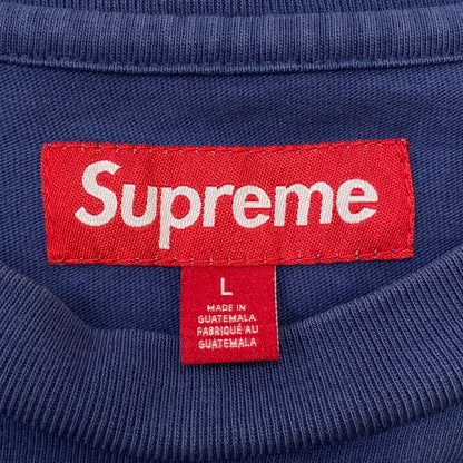 【中古品】【メンズ】 Supreme シュプリーム 25SS WARM UP WASHED S/S TOP ウォーム アップ ウォッシュド ショートスリーブ トップ 半袖 トップス Tシャツ 149-251225-yy-08-tei サイズ：L カラー：ネイビー 万代Net店