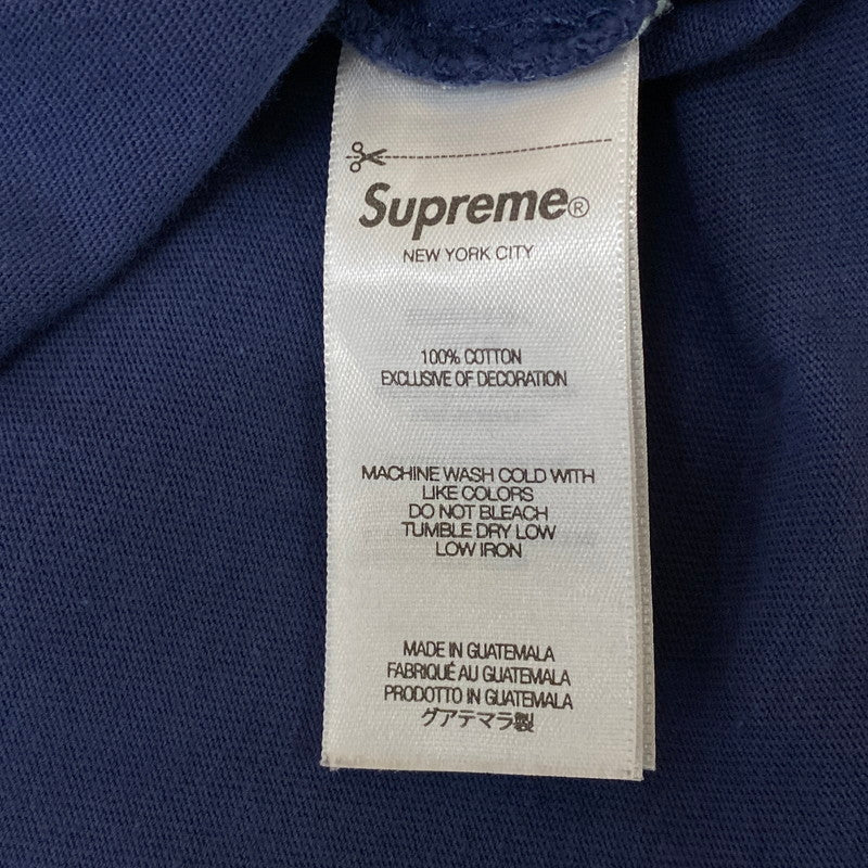 【中古品】【メンズ】 Supreme シュプリーム 25SS WARM UP WASHED S/S TOP ウォーム アップ ウォッシュド ショートスリーブ トップ 半袖 トップス Tシャツ 149-251225-yy-08-tei サイズ：L カラー：ネイビー 万代Net店