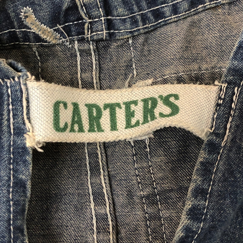 【現状渡し品】【メンズ】 CARTER'S カーターズ 70's DENIM OVERALL VINTAGE W418MSW 70年代 デニム オーバーオール ボトムス ヴィンテージ 145-251125-yo-22-tei サイズ：M カラー：インディゴ 万代Net店