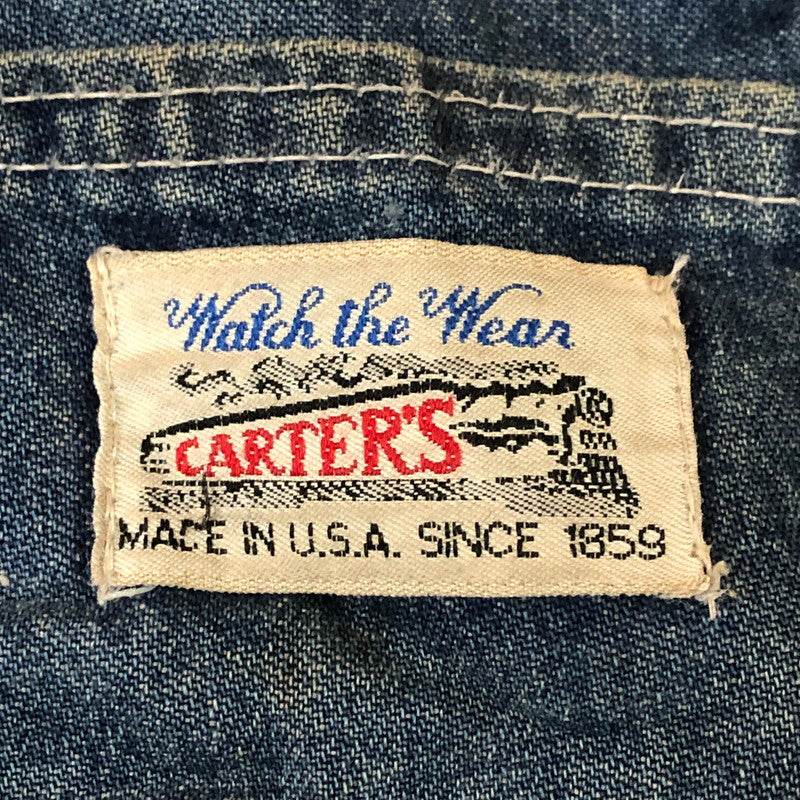 【現状渡し品】【メンズ】 CARTER'S カーターズ 70's DENIM OVERALL VINTAGE W418MSW 70年代 デニム オーバーオール ボトムス ヴィンテージ 145-251125-yo-22-tei サイズ：M カラー：インディゴ 万代Net店