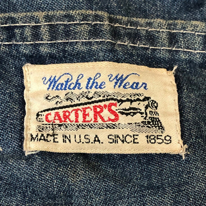 【現状渡し品】【メンズ】 CARTER'S カーターズ 70's DENIM OVERALL VINTAGE W418MSW 70年代 デニム オーバーオール ボトムス ヴィンテージ 145-251125-yo-22-tei サイズ：M カラー：インディゴ 万代Net店