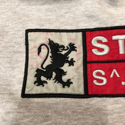 【現状渡し品】【メンズ】 STUSSY ステューシー 90's N.Y.L.T.L.A LOGO PULLOVER HOODIE 90年代 ロゴ プルオーバー フーディ 長袖 トップス パーカー 142-250917-yo-07-tei サイズ：M カラー：グレー 万代Net店