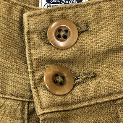 【中古品】【メンズ】 Johnbull ジョンブル Sewing Chop O'alls FRENCH ARMY FIELD TROUSERS SC112 ソーイングチョップオールズ フランス軍 フィールド トラウザーズパンツ ボトムス 156-250917-yo-24-tei サイズ：26 カラー：カーキ 万代Net店