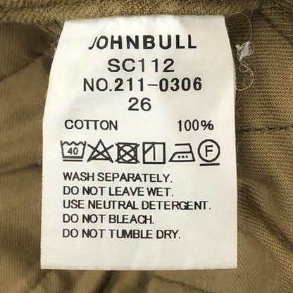 【中古品】【メンズ】 Johnbull ジョンブル Sewing Chop O'alls FRENCH ARMY FIELD TROUSERS SC112 ソーイングチョップオールズ フランス軍 フィールド トラウザーズパンツ ボトムス 156-250917-yo-24-tei サイズ：26 カラー：カーキ 万代Net店