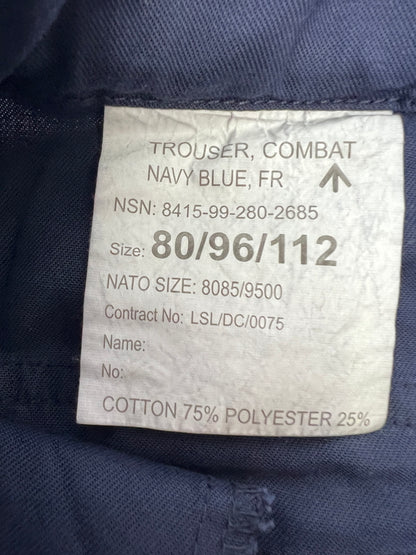 【中古品】【メンズ】 ROYAL NAVY ロイヤルネイビー イギリス海軍 90'S TROUSERS COMBAT NAVY BLUE FR PS ボトムス パンツ ヴィンテージ ミリタリー 156-260924-AS-7-hon サイズ：80/96/112 カラー：ネイビー 万代Net店