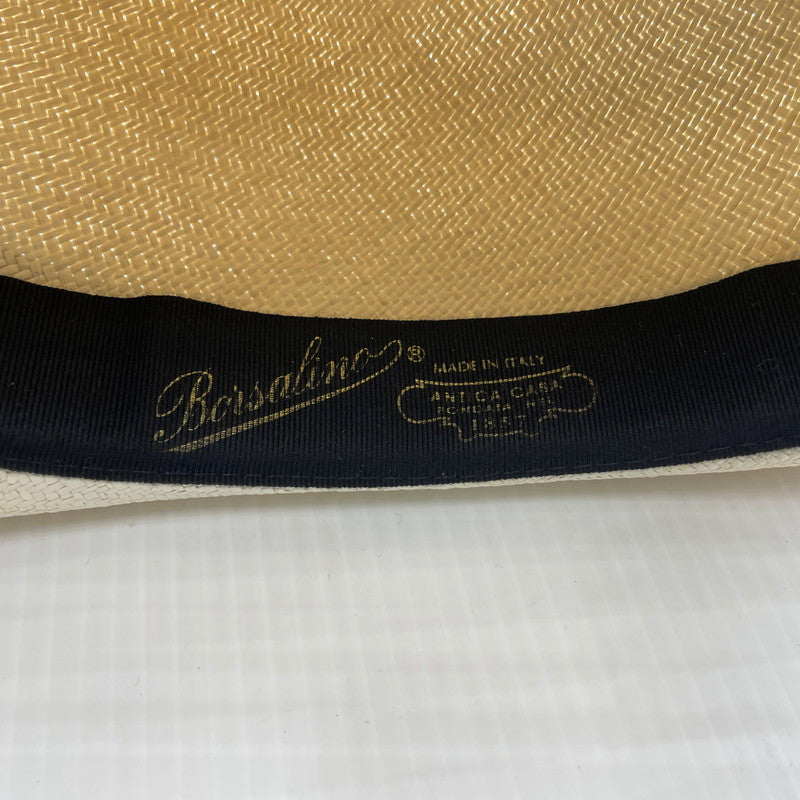 【中古品】【メンズ】 Borsalino ボルサリーノ ALESSANDRIA PANAMA HAT 15122 アレッサンドリア パナマハット 帽子 185-260809-ko-14-tei カラー：ナチュラル 万代Net店