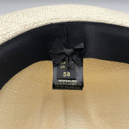 【中古品】【メンズ】 Borsalino ボルサリーノ ALESSANDRIA PANAMA HAT 15122 アレッサンドリア パナマハット 帽子 185-260809-ko-14-tei カラー：ナチュラル 万代Net店