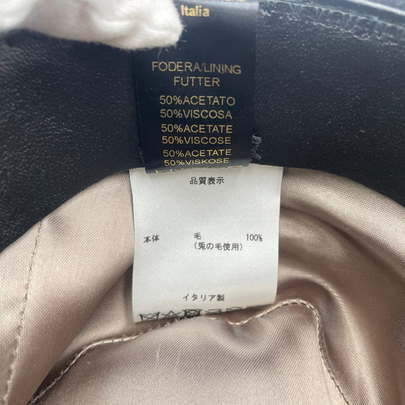 【中古品】【メンズ】 Borsalino ボルサリーノ ALESSANDRIA MEDIUM BRIM WOOL HAT 15122 アレッサンドリア ミディアムブリム ウールハット 帽子 185-260108-yy-13-tei サイズ：57 カラー：ブラック 万代Net店