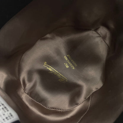 【中古品】【メンズ】 Borsalino ボルサリーノ ALESSANDRIA MEDIUM BRIM WOOL HAT 15122 アレッサンドリア ミディアムブリム ウールハット 帽子 185-260108-yy-13-tei サイズ：57 カラー：ブラック 万代Net店