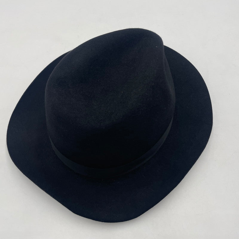 【中古品】【メンズ】 Borsalino ボルサリーノ ALESSANDRIA MEDIUM BRIM WOOL HAT 15122 アレッサンドリア ミディアムブリム ウールハット 帽子 185-260108-yy-13-tei サイズ：57 カラー：ブラック 万代Net店