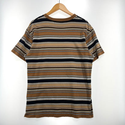 【中古品】【メンズ】 Carhartt WIP カーハート ワークインプログレス SS LAFFERTY T-SHIRT I031603 ショートスリーブ ラファティ Tシャツ 半袖 トップス ボーダー 145-260828-yo-12-teih サイズ：S カラー：ブラウン系 万代Net店