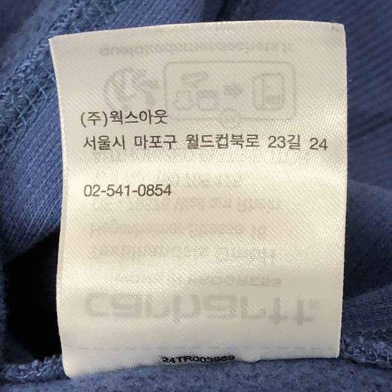 【中古品】【メンズ】 Carhartt WIP カーハート ワークインプログレス HOODED AMERICAN SCRIPT SWEAT I028279 フーデッド アメリカン スクリプト スウェット 長袖 トップス プルオーバー パーカー 145-250918-yo-11-tei サイズ：S カラー：ブルー 万代Net店