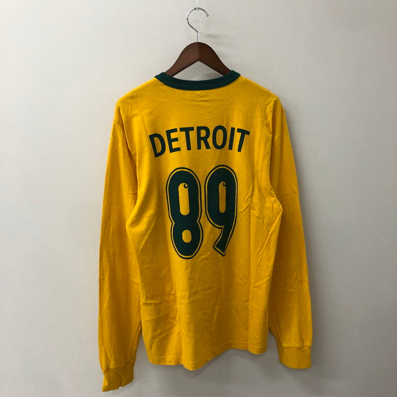 【中古品】【メンズ】 Carhartt WIP カーハート ワークインプログレス L/S 89 RINGER T-SHIRT I034714 ロングスリーブ 89 リンガー Tシャツ 長袖 トップス 145-250918-yo-13-tei サイズ：S カラー：イエロー 万代Net店