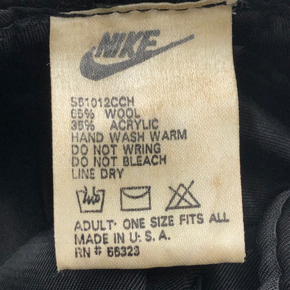 【中古品】【メンズ】 NIKE ナイキ 90's WOOL HUNTING CAP 90年代 ウール ハンチング キャップ 帽子 USA製 185-251118-ks-25-tei サイズ：不明 カラー：ブラック 万代Net店