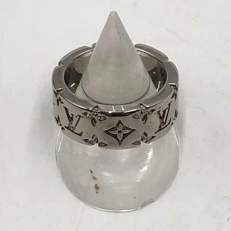【中古品】【メンズ】 LOUIS VUITTON ルイ・ヴィトン LV モノグラム リング パラジウム M1507M アクセサリー 指輪 179-251103-yy-20-tei カラー：シルバー 18.5号 万代Net店