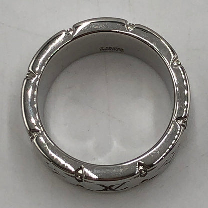 【中古品】【メンズ】 LOUIS VUITTON ルイ・ヴィトン LV モノグラム リング パラジウム M1507M アクセサリー 指輪 179-251103-yy-20-tei カラー：シルバー 18.5号 万代Net店