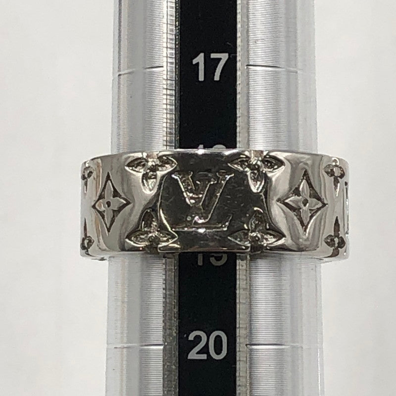 【中古品】【メンズ】 LOUIS VUITTON ルイ・ヴィトン LV モノグラム リング パラジウム M1507M アクセサリー 指輪 179-251103-yy-20-tei カラー：シルバー 18.5号 万代Net店
