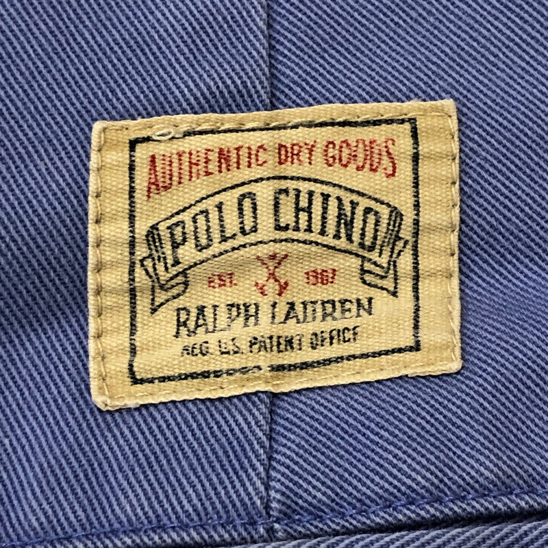 【中古品】【メンズ】 Polo by Ralph Lauren ポロバイラルフローレン 90's POLO CHINO COTTON PANTS 022-5-PPRL-CM-0704 90年代 ポロチノ コットンパンツ ボトムス 158-250919-yo-10-tei サイズ：33 カラー：ブルー系 万代Net店