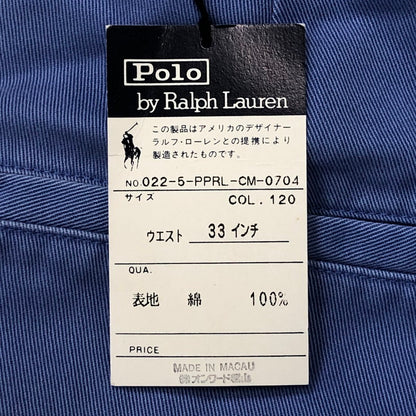 【中古品】【メンズ】 Polo by Ralph Lauren ポロバイラルフローレン 90's POLO CHINO COTTON PANTS 022-5-PPRL-CM-0704 90年代 ポロチノ コットンパンツ ボトムス 158-250919-yo-10-tei サイズ：33 カラー：ブルー系 万代Net店