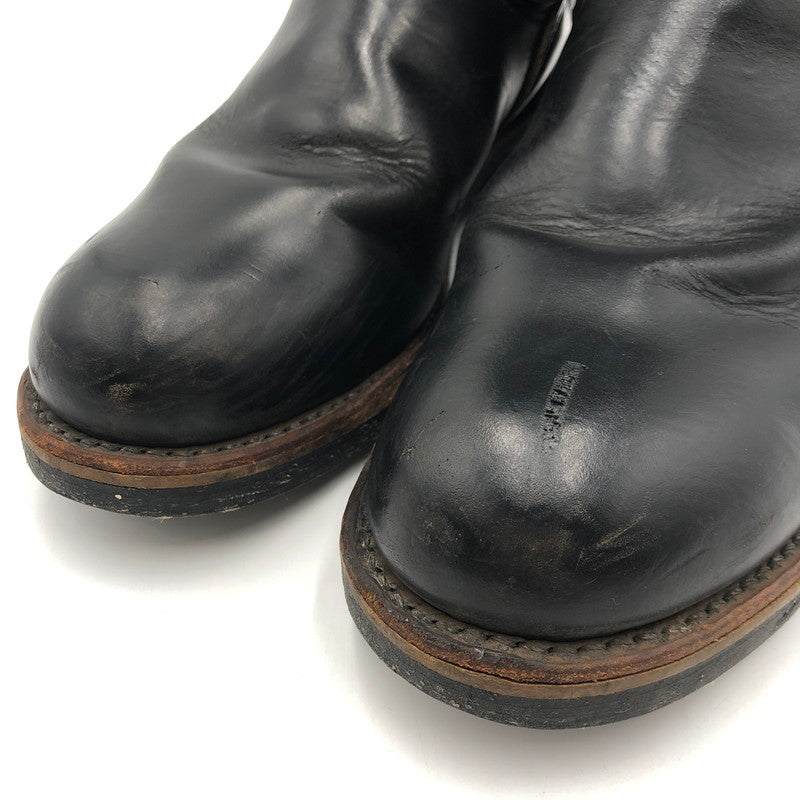 【中古品】【メンズ/レディース】 RED WING レッドウィング ENGINEER BOOTS PT91 エンジニア ブーツ 靴 USA製 164-251019-ks-09-tei サイズ：9D カラー：ブラック 万代Net店